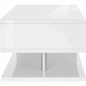 Tavolino da caffè doppio ripiano 90x55x41,5cm – ASTRA