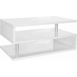 Tavolino da caffè doppio ripiano 90x55x41,5cm – ASTRA