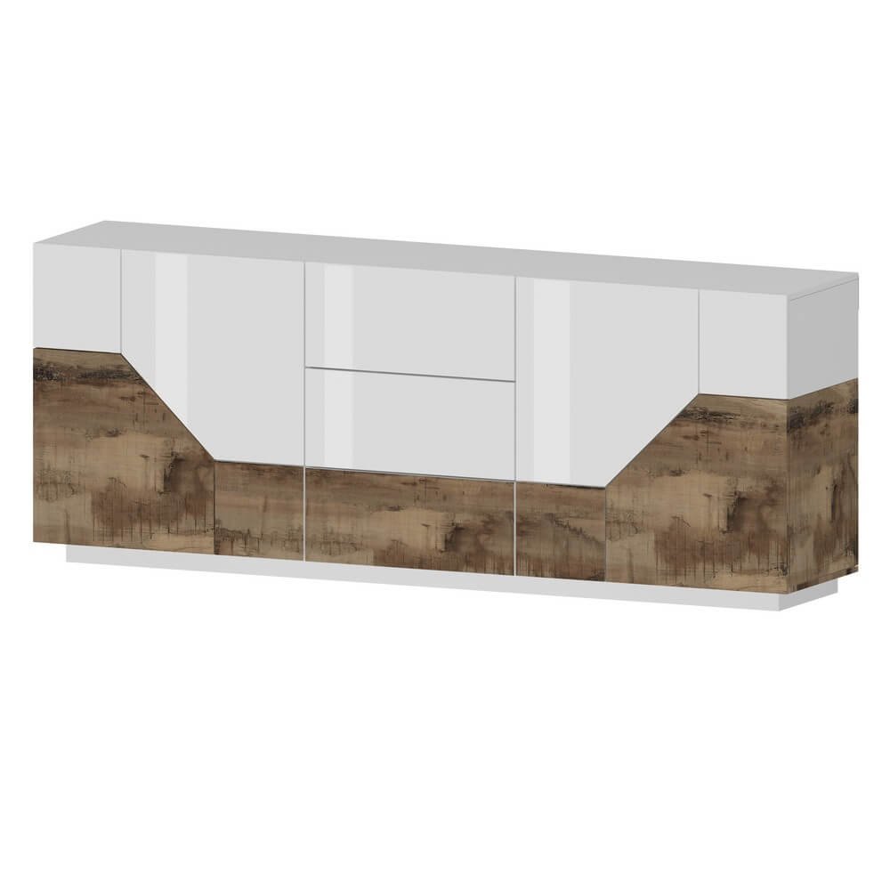 Madia 4 ante 3 cassetti per Soggiorno Moderna 2201,1x43x86cm – NEBULA