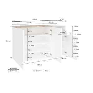 Scarpiera Moderna 4 Ante 120x40x80,1cm – CASSIOPEA