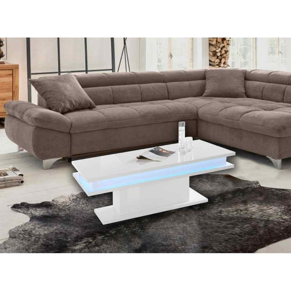 Tavolo Da Caffè Con Led Di Design 100x55x42cm – EOS