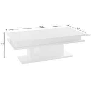Tavolo Da Caffè Con Led Di Design 100x55x42cm – EOS