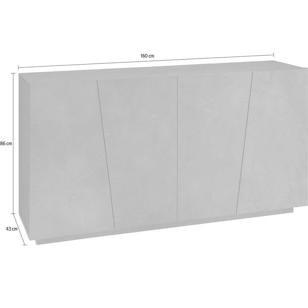 Madia per Soggiorno Moderna con 4 ante 158,5x43x86cm – GALAXIA