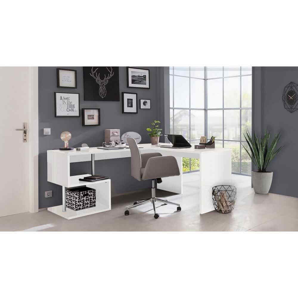 Scrivania Moderna Da Ufficio 160×180/60×77,5cm – HERMES