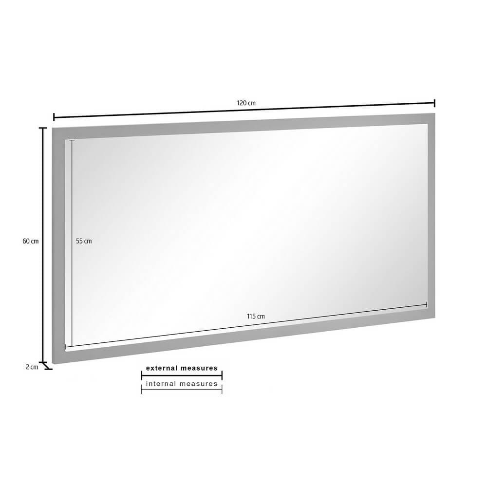 Specchio Moderno per Ingresso E Camera Da Letto 120x2x60cm – SATURNO