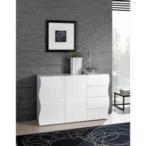 Madia 2 ante 4 cassetti per Soggiorno Moderna 124x40x81cm – APOLLO