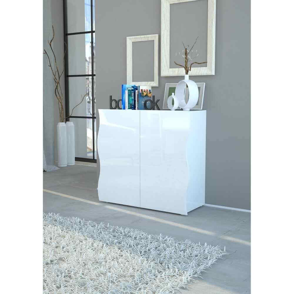 Madia 2 ante per Soggiorno Moderna 90x40x81cm – APOLLO