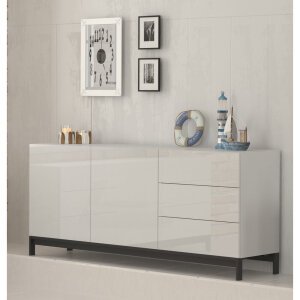 Madia 3 ante 1 cassetto per Soggiorno Moderna 170x40x47,7cm – NEXUS