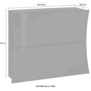 Scarpiera Moderna 2 Ante 101×26,6×81,5cm – ARCANE