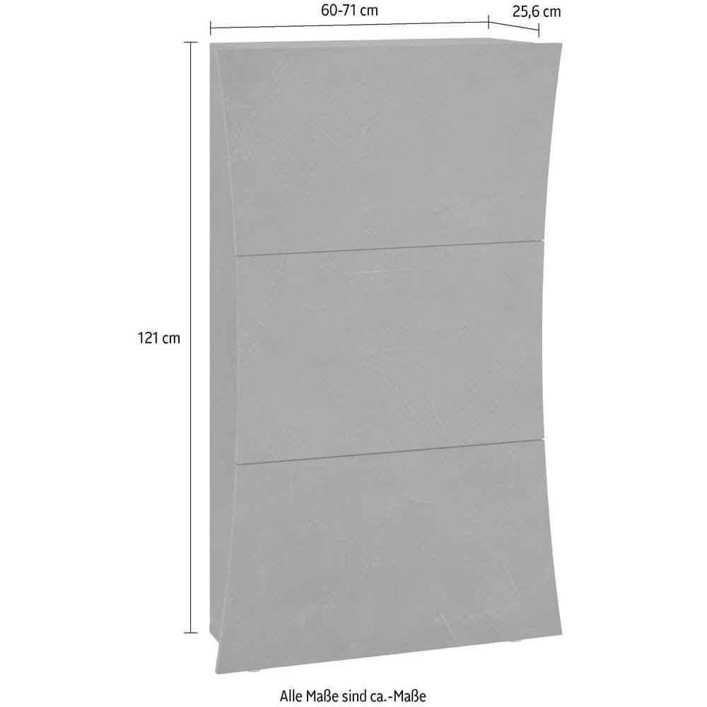 Scarpiera Moderna 3 Ante 71×26,6×121,5cm – ARCANE