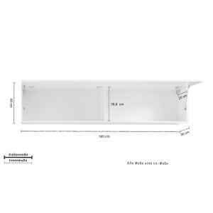 Armadietto pensile sospeso per Soggiorno Moderno 180x30x40cm – ECHO