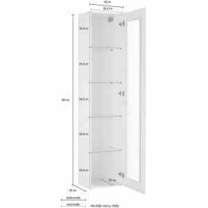 21411001_MARUSKA_DIM Vetrina Moderna per Soggiorno E Sala Da Pranzo 40x30x180cm – ECHO