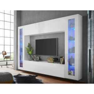 21411001_MARUSKA_SET2 Vetrina Moderna per Soggiorno E Sala Da Pranzo 40x30x180cm – ECHO