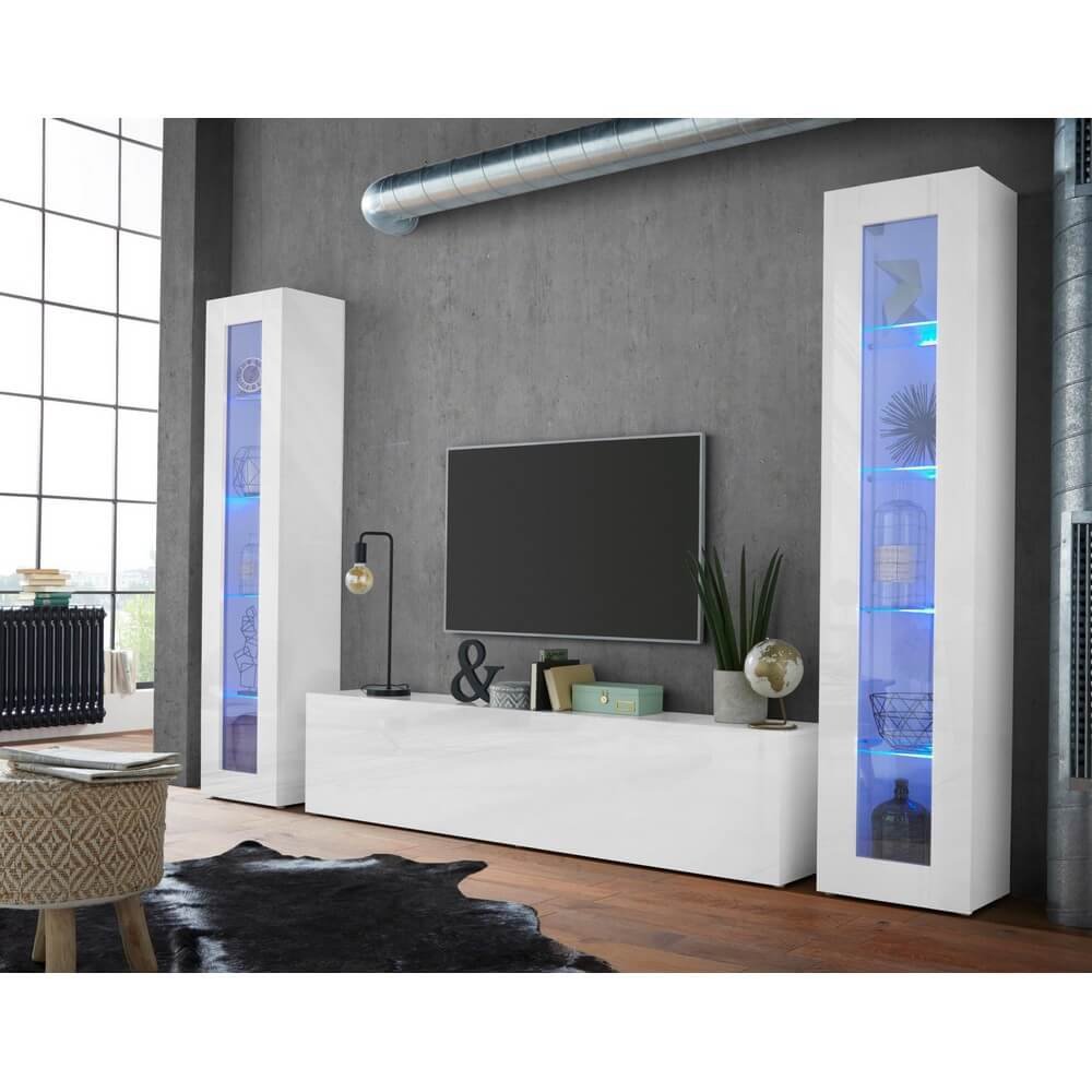 21411001_MARUSKA_SET3 Vetrina Moderna per Soggiorno E Sala Da Pranzo 40x30x180cm – ECHO