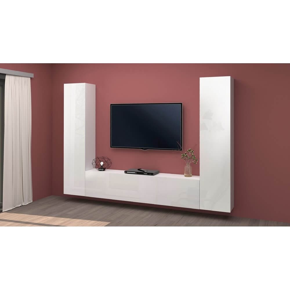 Parete Attrezzata Moderna per Soggiorno 260x30x180cm – ECHO