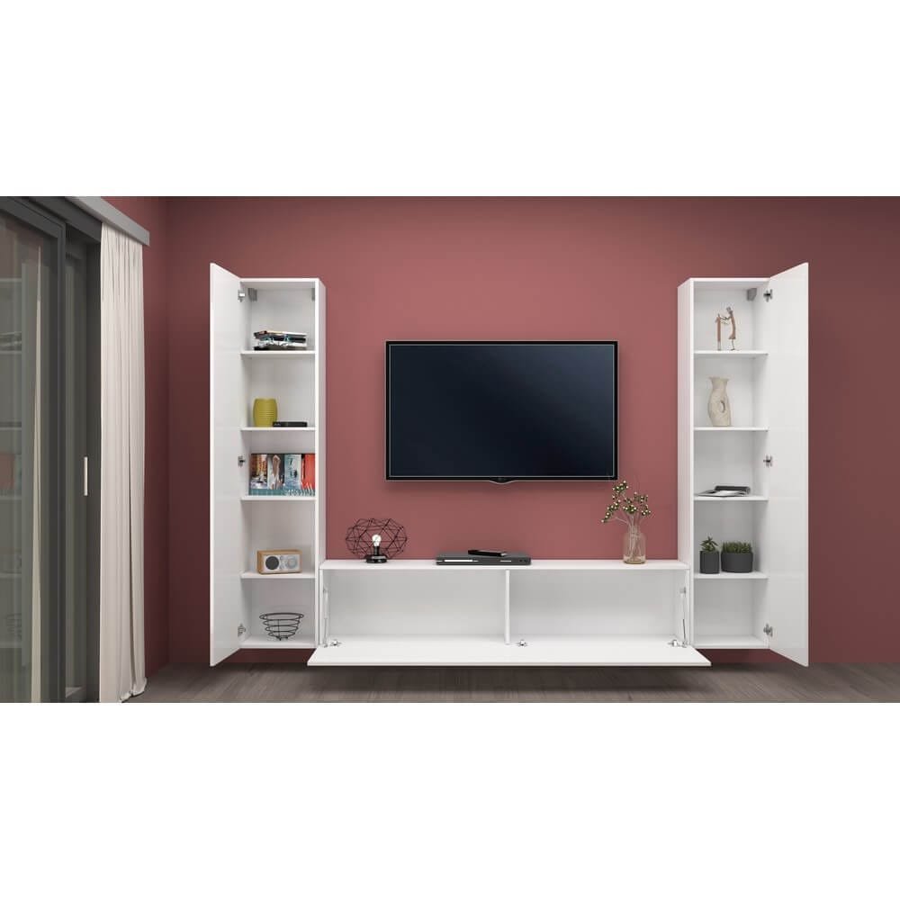 Parete Attrezzata Moderna per Soggiorno 260x30x180cm – ECHO