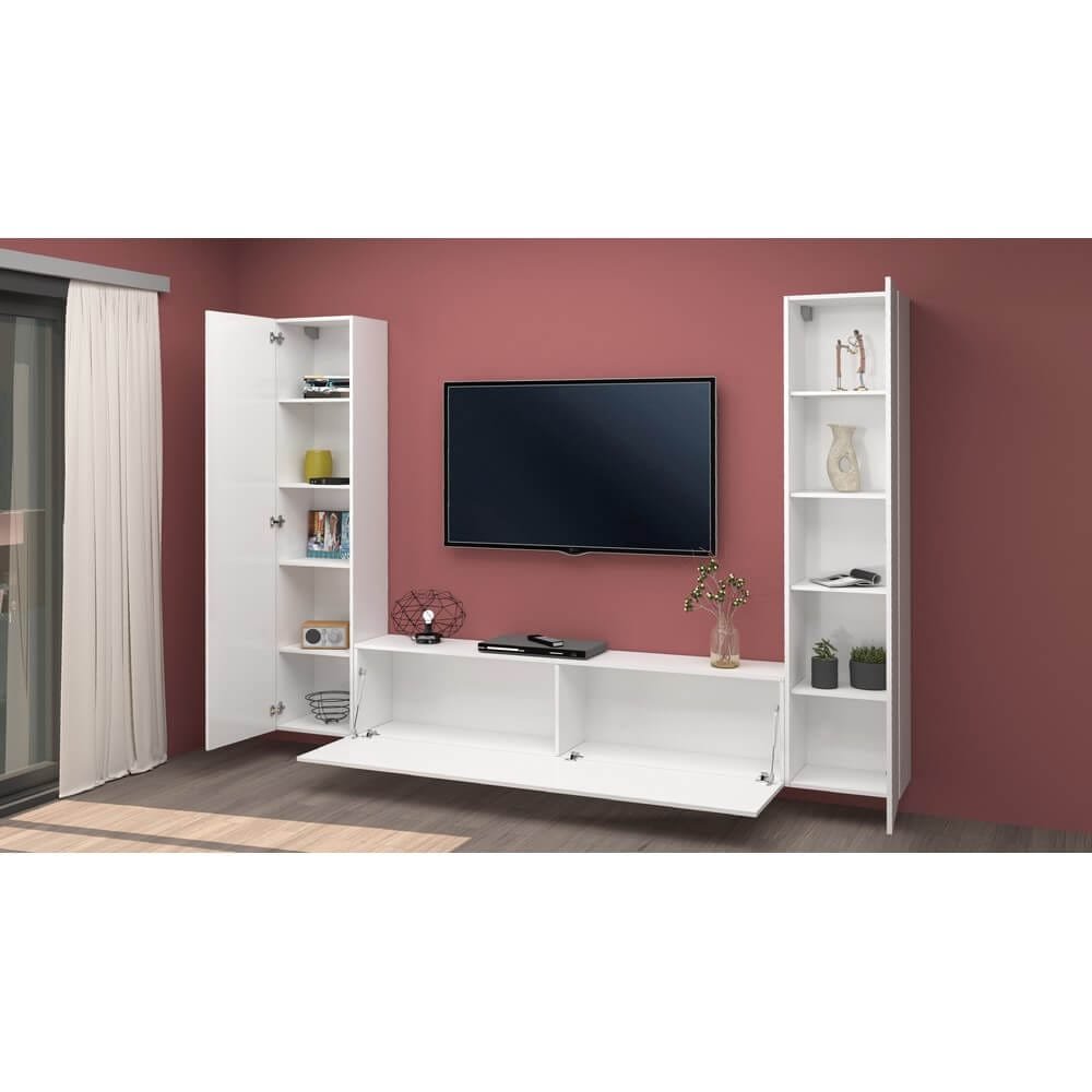 Parete Attrezzata Moderna per Soggiorno 260x30x180cm – ECHO