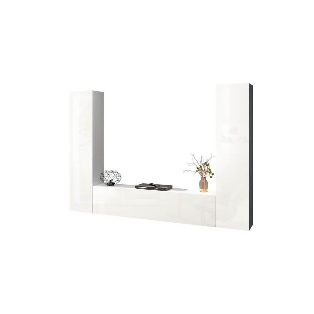 Parete Attrezzata Moderna per Soggiorno 260x30x180cm – ECHO