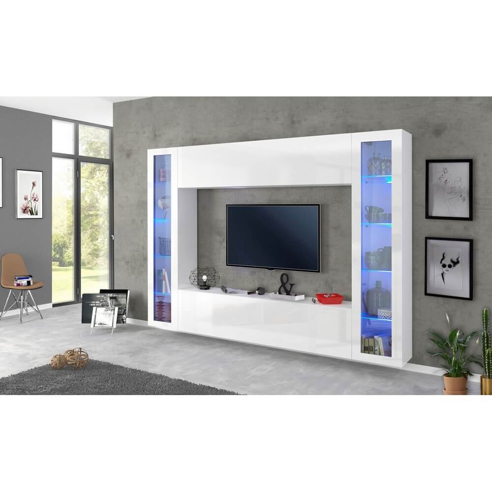 Parete Attrezzata Moderna per Soggiorno 260x30x180cm – ECHO