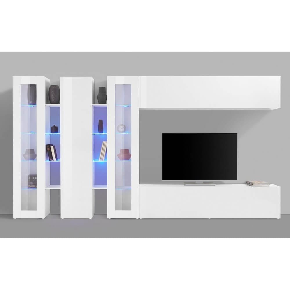 Parete Attrezzata Moderna per Soggiorno 340x30x180cm – ECHO