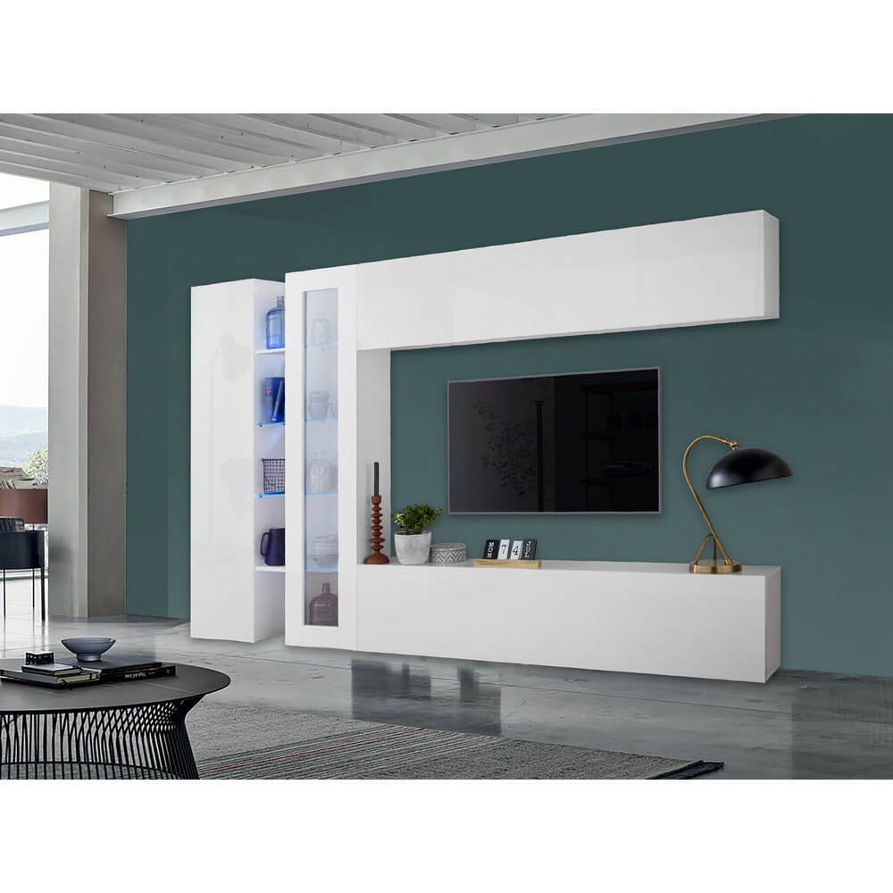 Parete Attrezzata Moderna per Soggiorno 280x30x180cm – ECHO