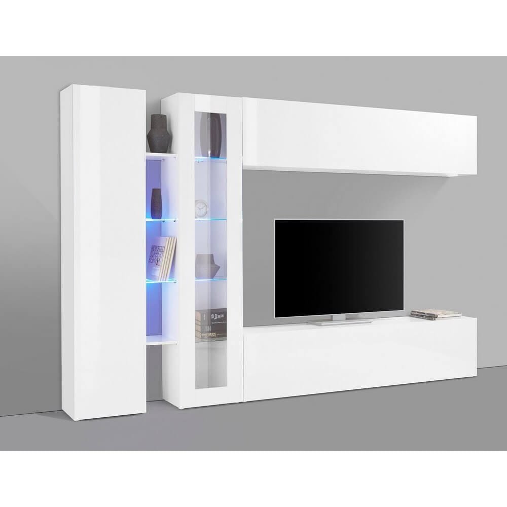 Parete Attrezzata Moderna per Soggiorno 280x30x180cm – ECHO