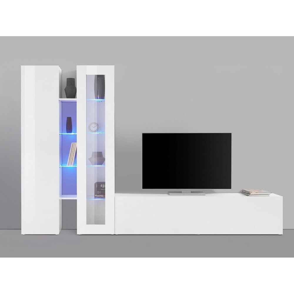 Parete Attrezzata Moderna per Soggiorno 280x30x180cm – ECHO