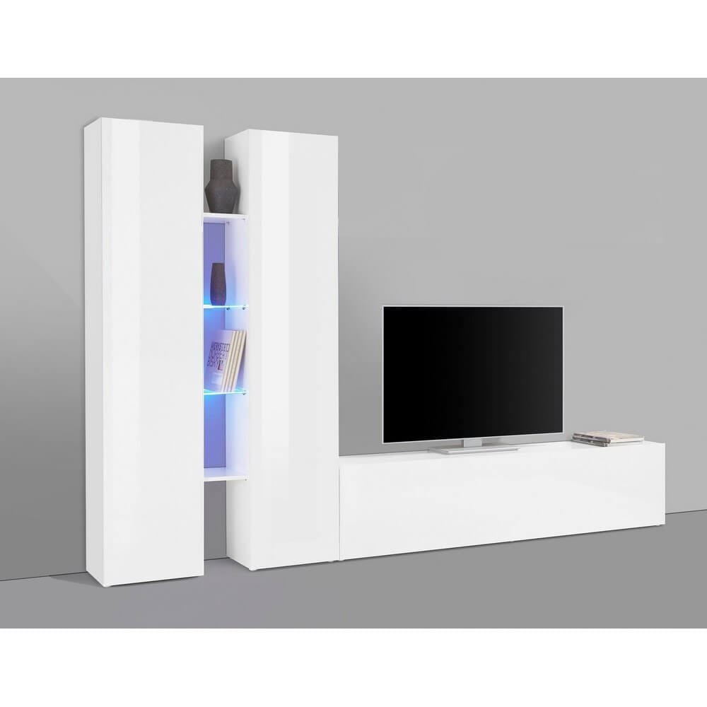 Parete Attrezzata Moderna per Soggiorno 280x30x180cm – ECHO