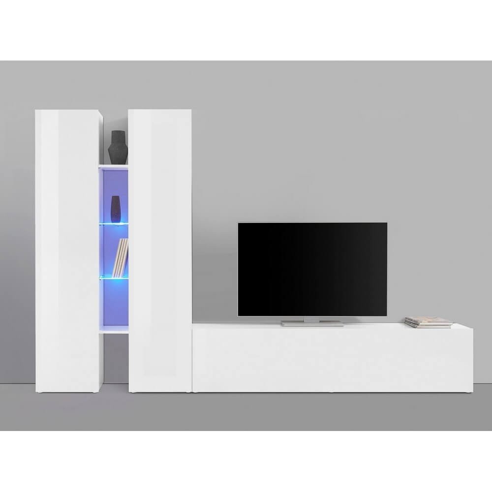 Parete Attrezzata Moderna per Soggiorno 280x30x180cm – ECHO