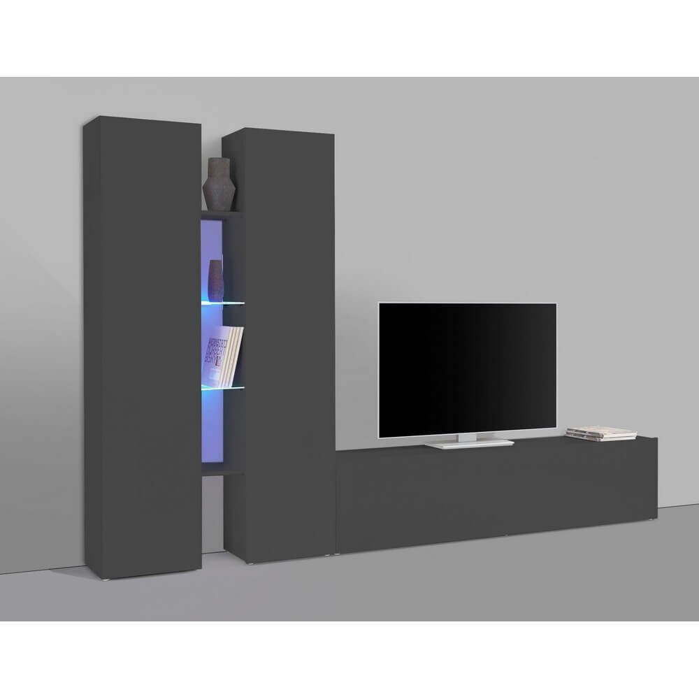 Parete Attrezzata Moderna per Soggiorno 280x30x180cm – ECHO