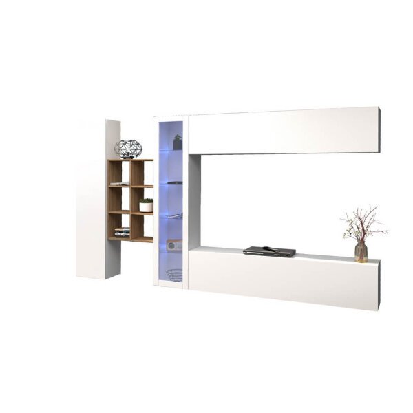 Parete Attrezzata Moderna per Soggiorno 320x30x180cm – ECHO