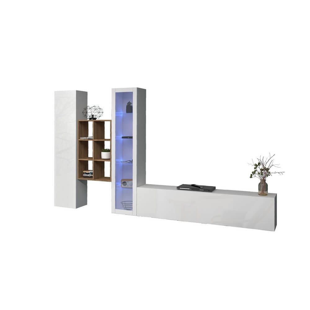 Parete Attrezzata Moderna per Soggiorno 320x30x180cm – ECHO