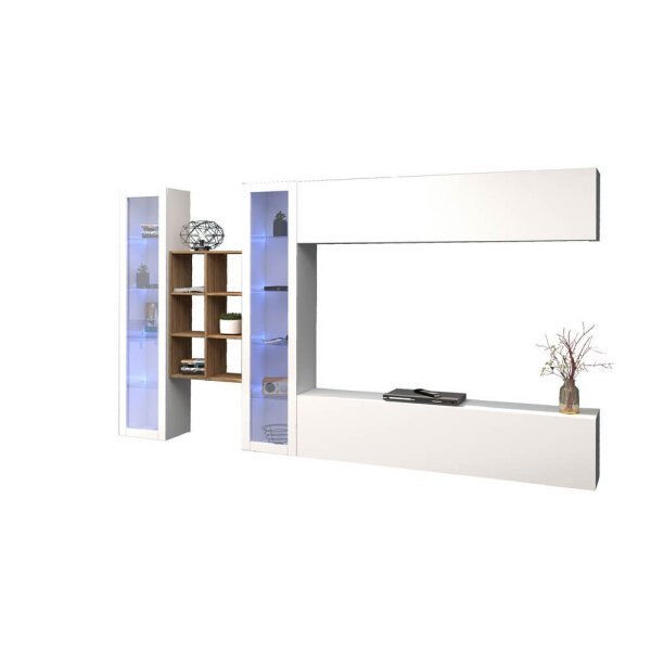 Parete Attrezzata Moderna per Soggiorno 320x30x180cm – ECHO