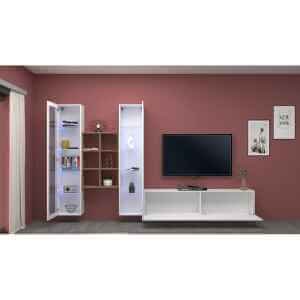 Parete Attrezzata Moderna per Soggiorno 320x30x180cm – ECHO