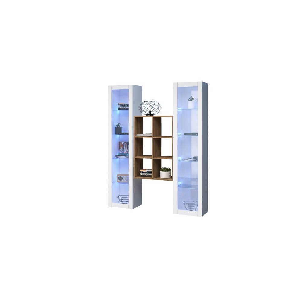 Parete Attrezzata Moderna per Soggiorno 140x30x180cm – ECHO