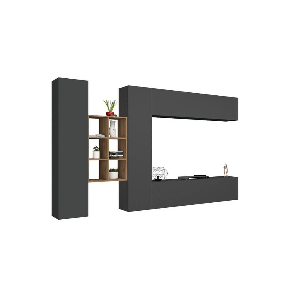 Parete Attrezzata Moderna per Soggiorno 320x30x180cm – ECHO