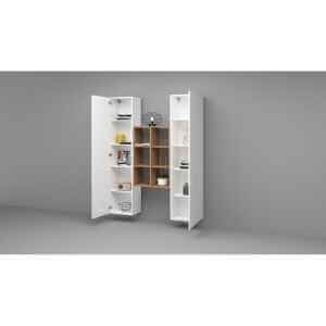 21418801_MARUSKA_APE1 Parete Attrezzata Moderna per Soggiorno 140x30x180cm – ECHO