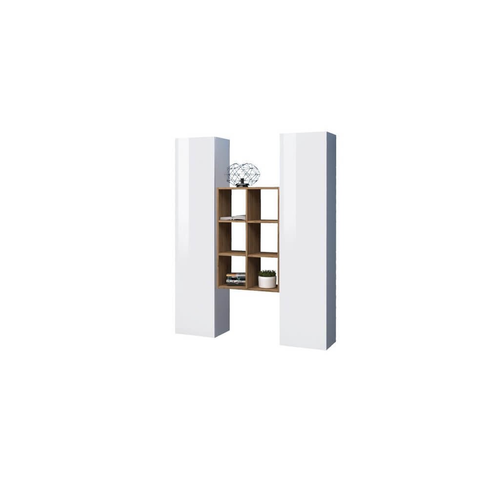 Parete Attrezzata Moderna per Soggiorno 140x30x180cm – ECHO