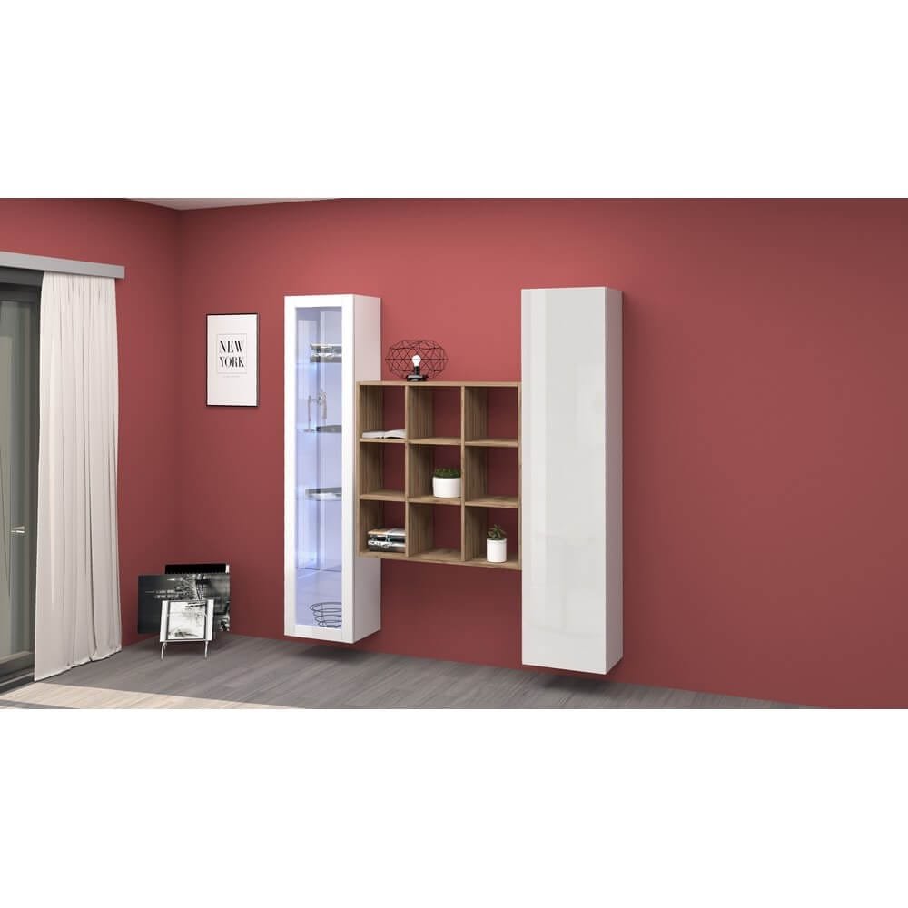 Parete Attrezzata Moderna per Soggiorno 170x30x180cm – ECHO