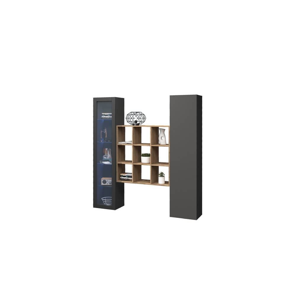 Parete Attrezzata Moderna per Soggiorno 170x30x180cm – ECHO