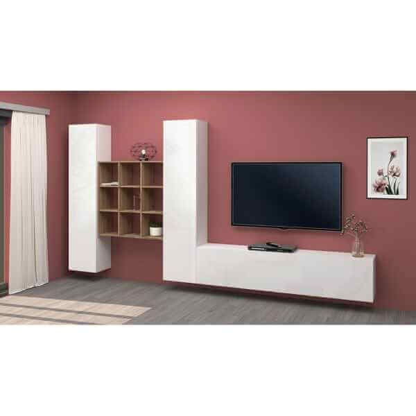 Parete Attrezzata Moderna per Soggiorno 350x30x180cm – ECHO
