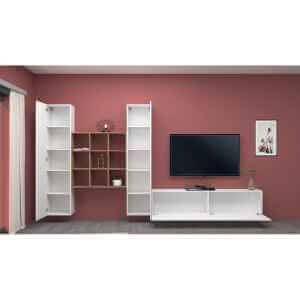 Parete Attrezzata Moderna per Soggiorno 350x30x180cm – ECHO