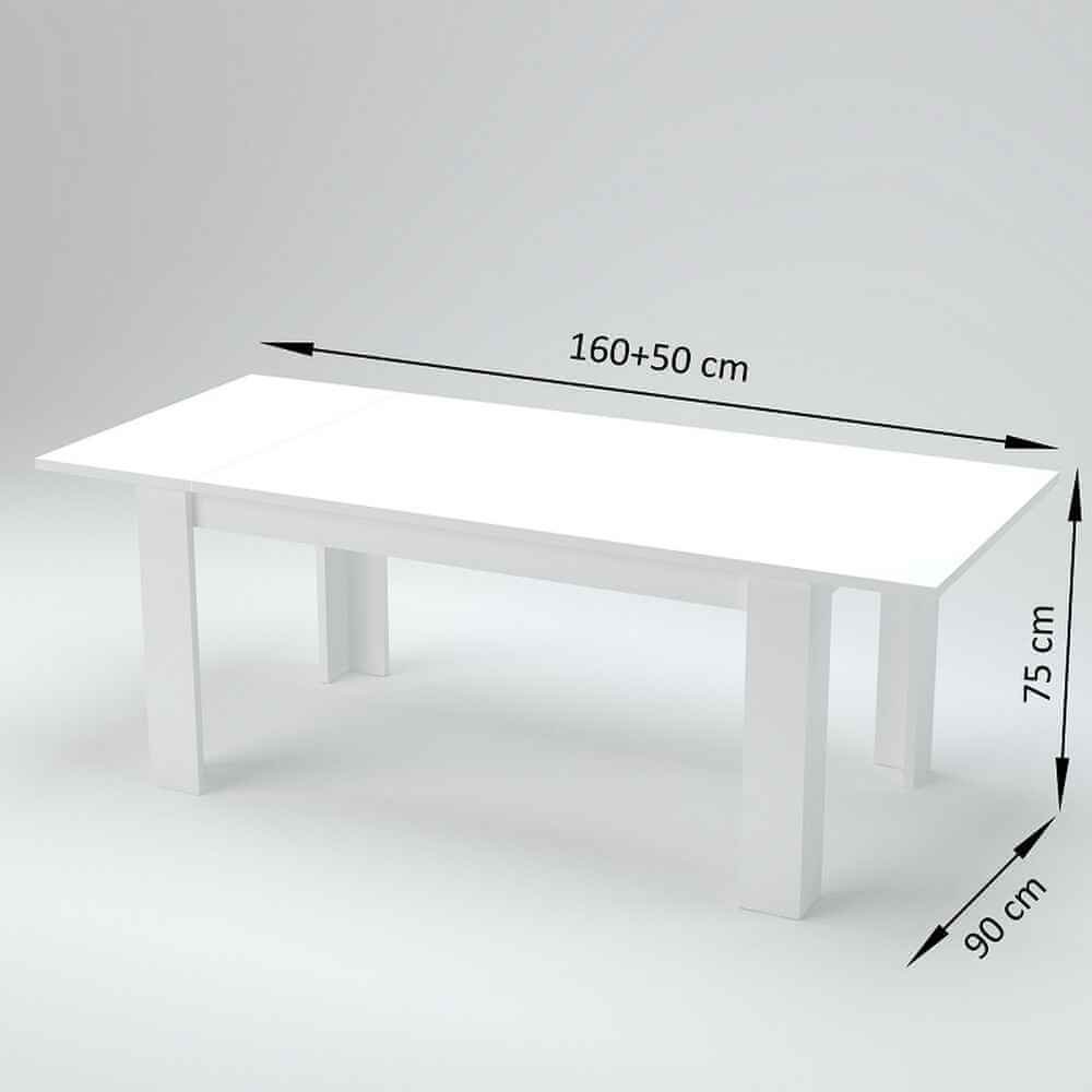 Tavolo Da Pranzo Allungabile Moderno 160/210x90x75cm – LYRA