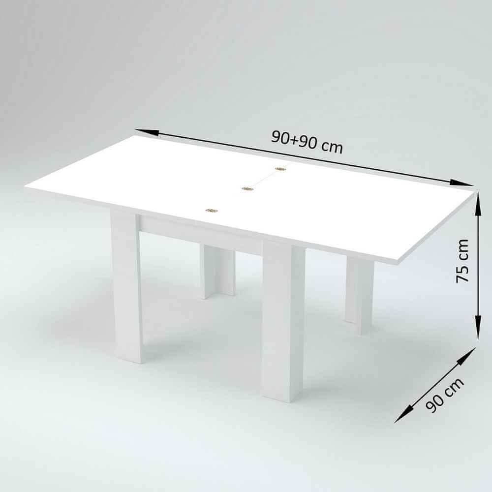 Tavolo Da Pranzo Allungabile Moderno 90/180x90x75cm – LYRA