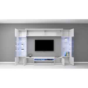 Parete Attrezzata Moderna per Soggiorno 290X40X191,2cm – QUANTUM