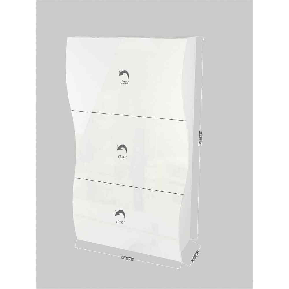 Scarpiera Moderna 3 Ante 71×26,6×121,4cm – APOLLO