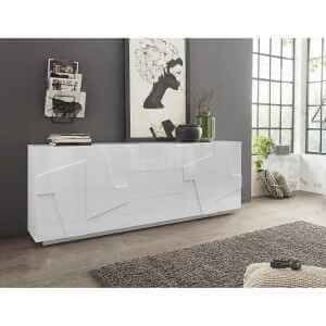 22340712_PING_AMB Madia 4 ante 3 cassetti per Soggiorno Moderna 224,1×44,2x86cm – PULSE