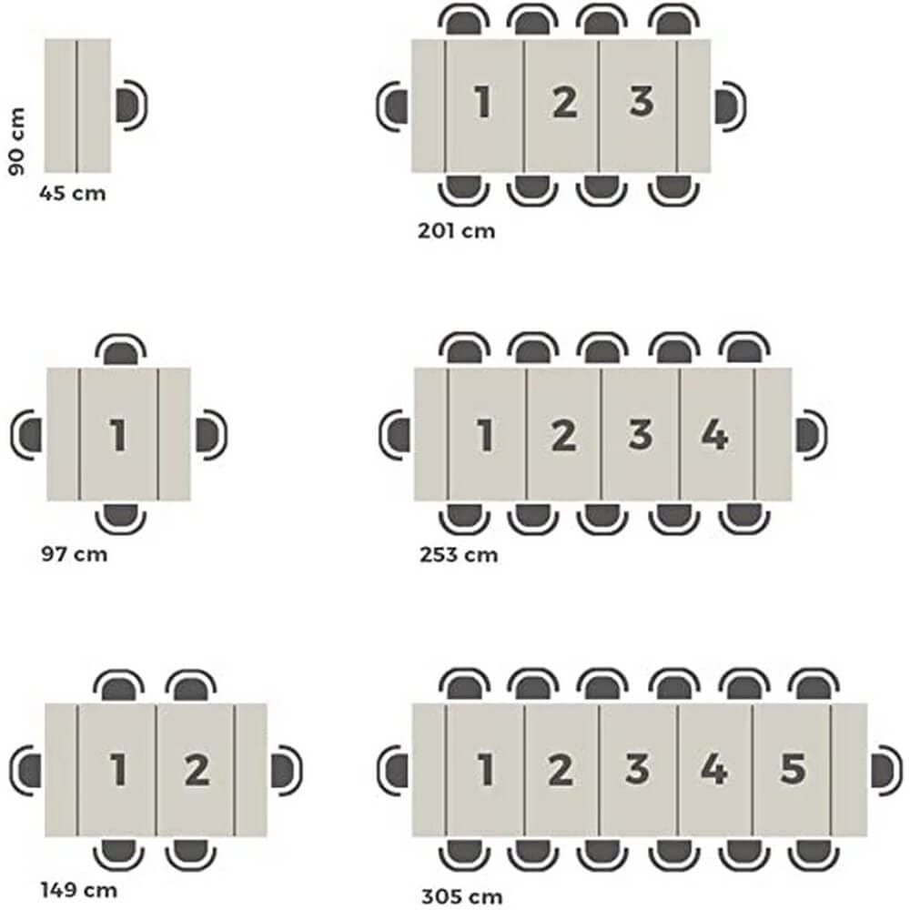 Tavolo Consolle Allungabile 51/300x90x77cm – ORION
