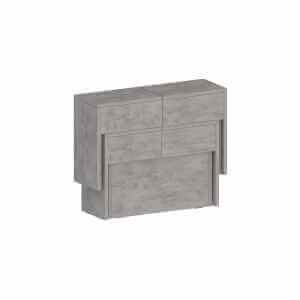 Set di 2 Panche Allungabili per consolle e Tavolo da pranzo 290/66X25X45cm – ORION