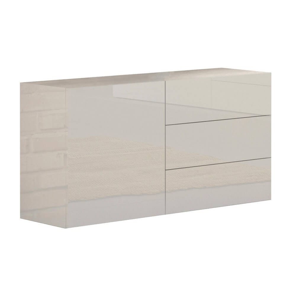 Madia 2 ante e 3 cassetti per Soggiorno Moderna 110x40x35,2cm – NEXUS